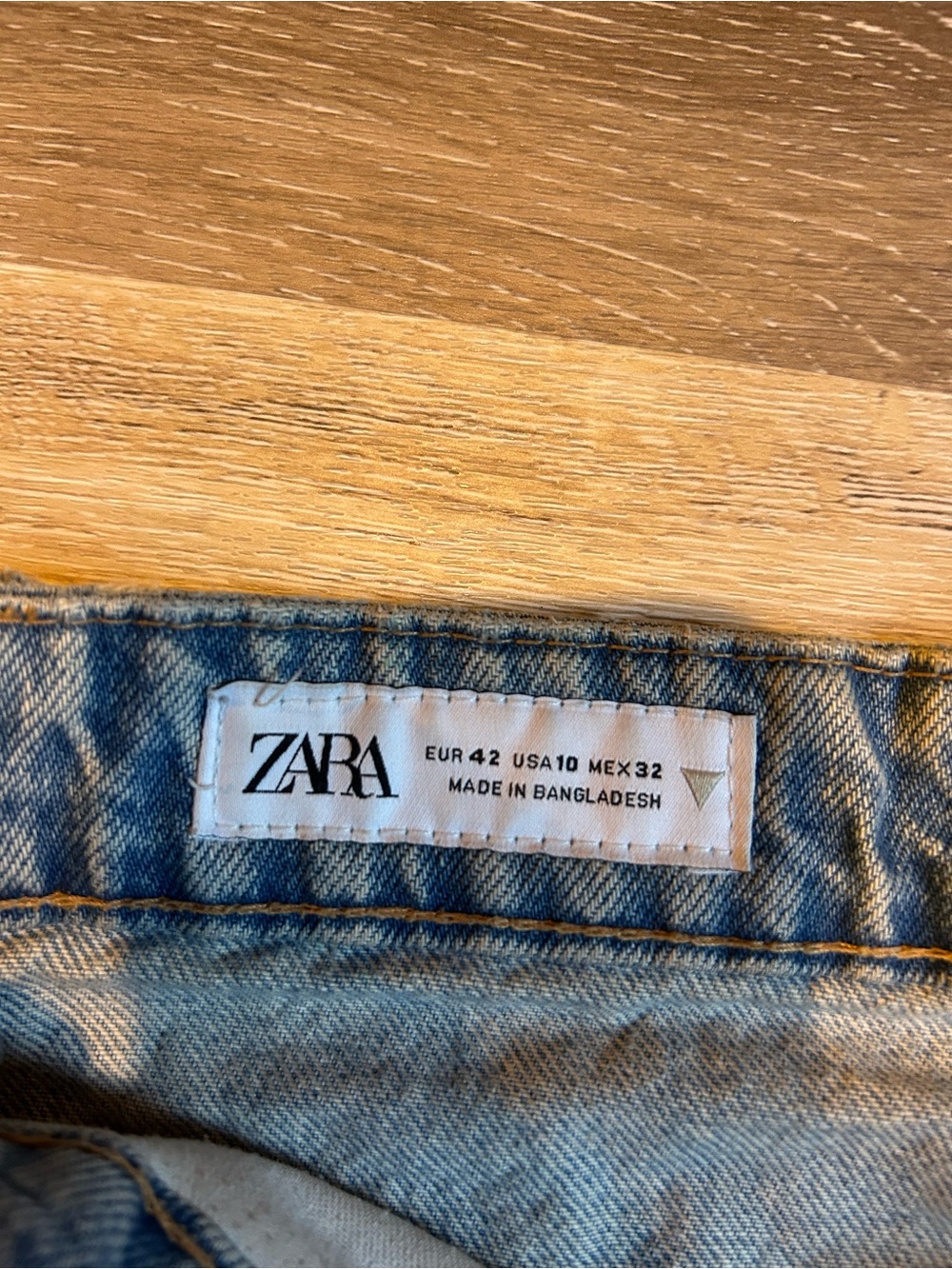 Zara Light Blue Distressed Denim Cutoff Shorts, High Waisted - Picture 3 of 4